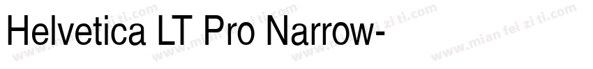 Helvetica LT Pro Narrow字体转换